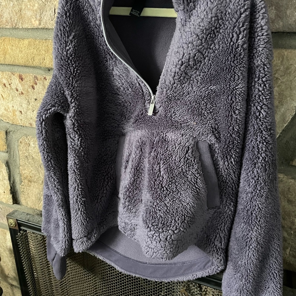 Cozy Purple Fleece Pullover